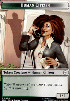 Human Citizen // Treasure Double-Sided Token T Marvel's Spider-Man 4 // 7 NM1