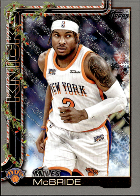 Miles McBride Glitter Holiday Topps Holiday   Glitter Holiday H15 NM0