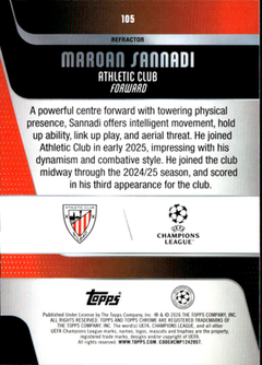 Maroan Sannadi Refractor Topps Chrome UEFA Club Competitions   Refractor 105 NM1