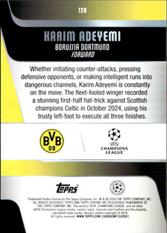 Karim Adeyemi Geometric Refractor Topps Chrome UEFA Club Competitions   128 NM1