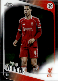 Virgil van Dijk Base Topps Chrome UEFA Club Competitions 79 NM0