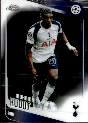 Mohammed Kudus Base Topps Chrome UEFA Club Competitions 89 NM0