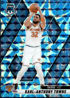 Karl Anthony Towns Reactive Blue Mosaic Panini Mosaic   Mosaic 97 NM0