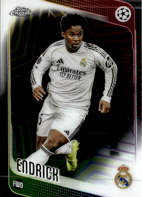 Endrick Base Topps Chrome UEFA Club Competitions 86 NM0
