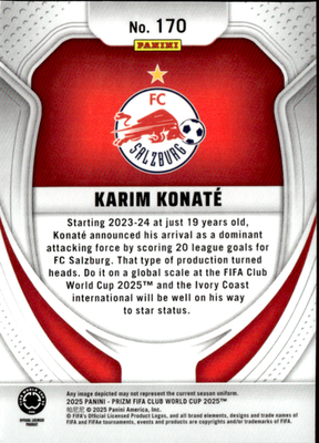 Karim Konate Base Panini Prizm FIFA Club World Cup 170 NM1