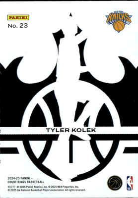 Tyler Kolek Rookies IV Acetate Panini Court Kings   Rookies IV Acetate 229 NM1