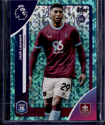 Josh Laurent Aqua Sparkles Topps Premier League   Aqua Sparkles 313 NM0