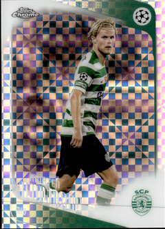 Morten Hjulmand Geometric Refractor Topps Chrome UEFA Club Competitions   199 NM0