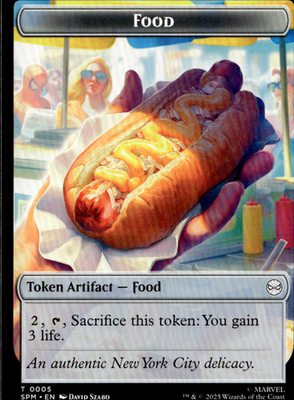 Food // Robot Double-Sided Token T Marvel's Spider-Man 5 // 6 NM0