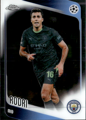 Rodri Base Topps Chrome UEFA Club Competitions 171 NM0