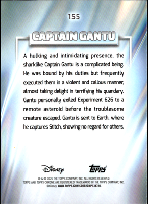 Captain Gantu Base Topps Chrome Disney 155 NM1
