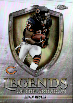 Topps Chrome   Legends of the Gridiron Devin Hester Refractor LOG 37 NM0