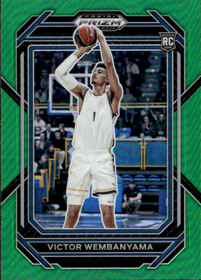Victor Wembanyama Green Panini Prizm Draft Picks   Green 2 NM0