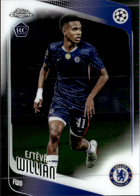 Estêvão Willian Base Topps Chrome UEFA Club Competitions 66 NM0