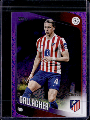 Conor Gallagher Purple Raindrops Topps UEFA Club Competitions   126/250   189 NM0