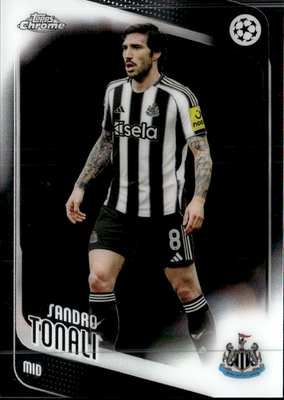 Sandro Tonali Base Topps Chrome UEFA Club Competitions 109 NM0