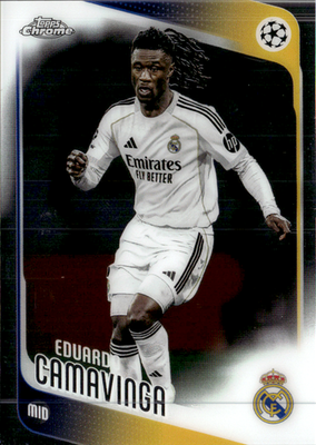 Eduardo Camavinga Base Topps Chrome UEFA Club Competitions 31 NM0