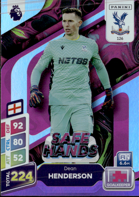 Dean Henderson Purple Panini Adrenalyn XL Premier League Plus   Purple 126 NM0