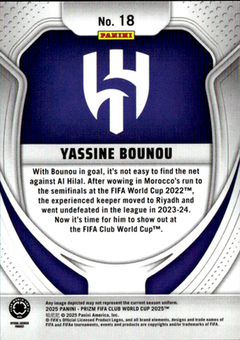 Yassine Bounou Purple Pandora Prizms Panini Prizm FIFA Club World Cup   18 NM1