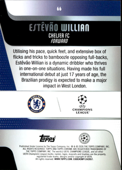 Estêvão Willian Base Topps Chrome UEFA Club Competitions 66 NM1