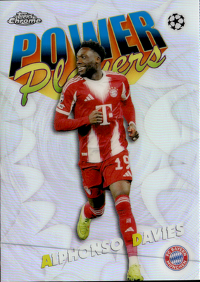Alphonso Davies Power Players Topps Chrome UEFA Club Competitions   PP 19 NM0