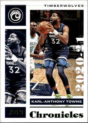 Karl Anthony Towns Green Panini Chronicles   Green 32 NM0
