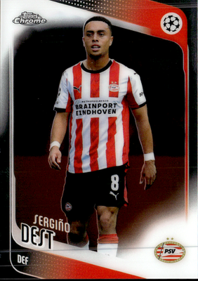 Sergiño Dest Base Topps Chrome UEFA Club Competitions   169 NM0