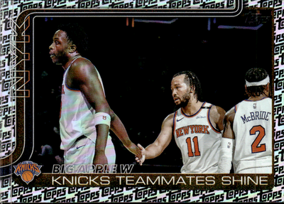 Big Apple W: Knicks Teammates Shine Foil Pattern Topps   Foil Pattern 274 NM0