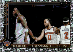 Big Apple W: Knicks Teammates Shine Foil Pattern Topps   Foil Pattern 274 NM0