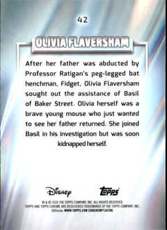 Olivia Flaversham Base Topps Chrome Disney 42 NM1