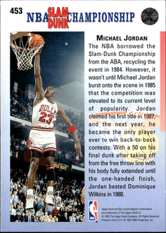 Michael Jordan Base Upper Deck 453 LP1