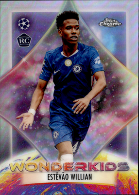 Estêvão Willian Topps Chrome UEFA Club Competitions Wonderkids WK 3 NM0