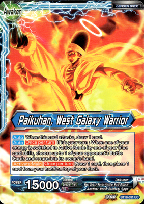 Paikuhan // Paikuhan, West Galaxy Warrior Uncommon  BT18 031 NM0