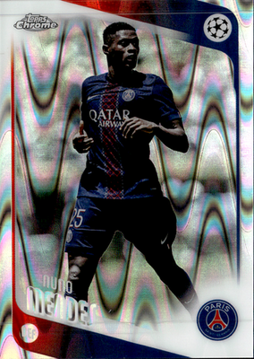 Nuno Mendes Raywave Refractor Topps Chrome UEFA Club Competitions    69 NM0