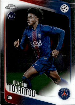 Quentin Ndjantou Base Topps Chrome UEFA Club Competitions 166 NM0