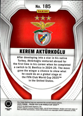 Kerem Akturkoglu Base Panini Prizm FIFA Club World Cup 185 NM1