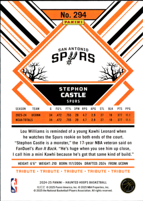 Stephon Castle Base Hoops Haunted Hoops 294 NM1