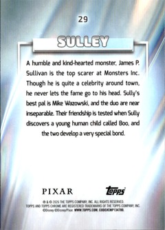 Sulley Base Topps Chrome Disney 29 NM1