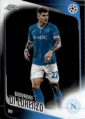 Giovanni Di Lorenzo Base Topps Chrome UEFA Club Competitions 77 NM0