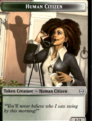 Human Citizen // Treasure Double Sided Token T Marvel's Spider Man 4 // 7 NM0