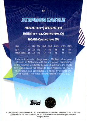 Stephon Castle Base Finest 85 NM1