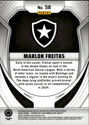 Marlon Freitas Base Panini Prizm FIFA Club World Cup 58 NM1