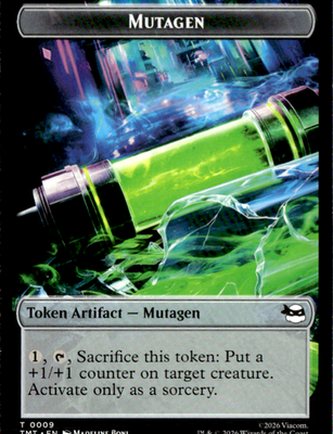 Ninja // Mutagen Double-Sided Token T Teenage Mutant Ninja Turtles 5 // 9 NM1