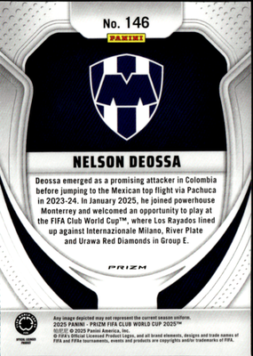 Nelson Deossa Glitter Prizms Panini Prizm FIFA Club World Cup    146 NM1