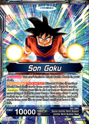 Son Goku // Son Goku, Another World Fighter Uncommon BT18 030 NM1