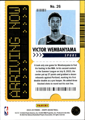 Victor Wembanyama Arriving Now Hoops   Arriving Now 26 NM1