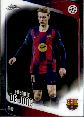 Frenkie de Jong Base Topps Chrome UEFA Club Competitions 135 NM0