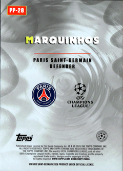 Marquinhos Topps Chrome UEFA Club Competitions   Power Players PP 28 NM1