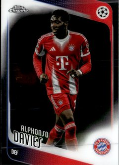 Alphonso Davies Base Topps Chrome UEFA Club Competitions 90 NM0