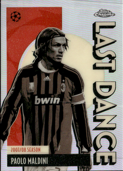 Paolo Maldini Last Dance Topps Chrome UEFA Club Competitions    LD 11 NM0